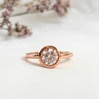 Limited Edition Stella Ring in Rose Gold with Pink Diamond
