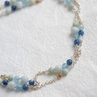 "Hinsby" Beaded Gemstone Necklace