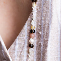 "Primrose" Beaded Gemstone Necklace