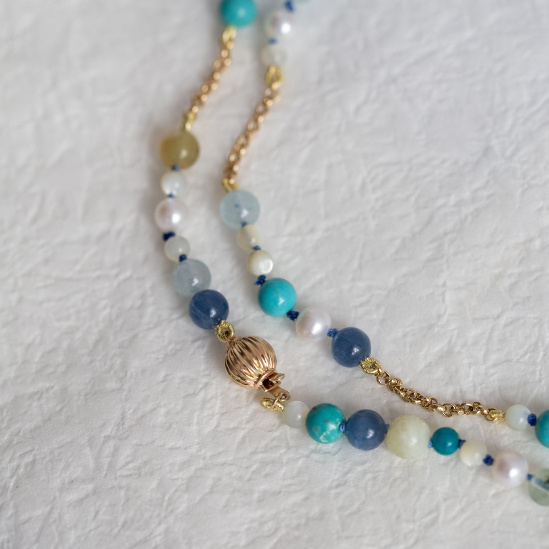 "Whitsunday" Beaded Gemstone Necklace
