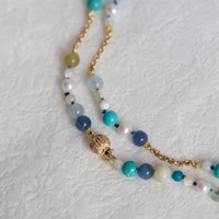"Whitsunday" Beaded Gemstone Necklace