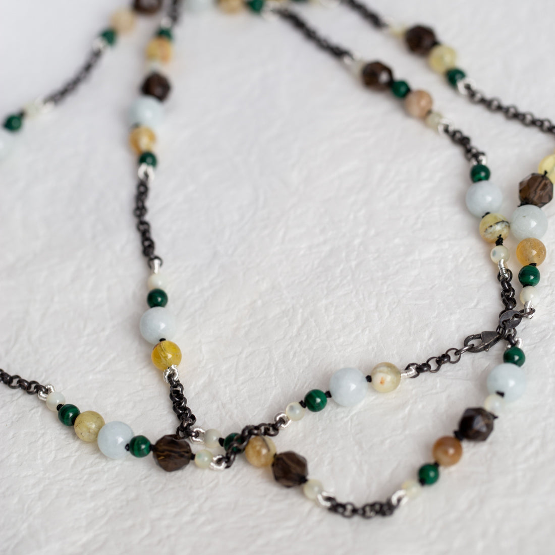 "Tarkine" Beaded Gemstone Necklace