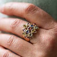 "Kaleidoscope" Ring 9K Yellow & Rose Gold