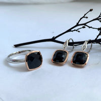 Tasmanian Black Spinel Earrings