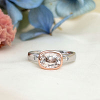Limited Edition Rose and White Gold Killiecrankie Ring with Diamonds