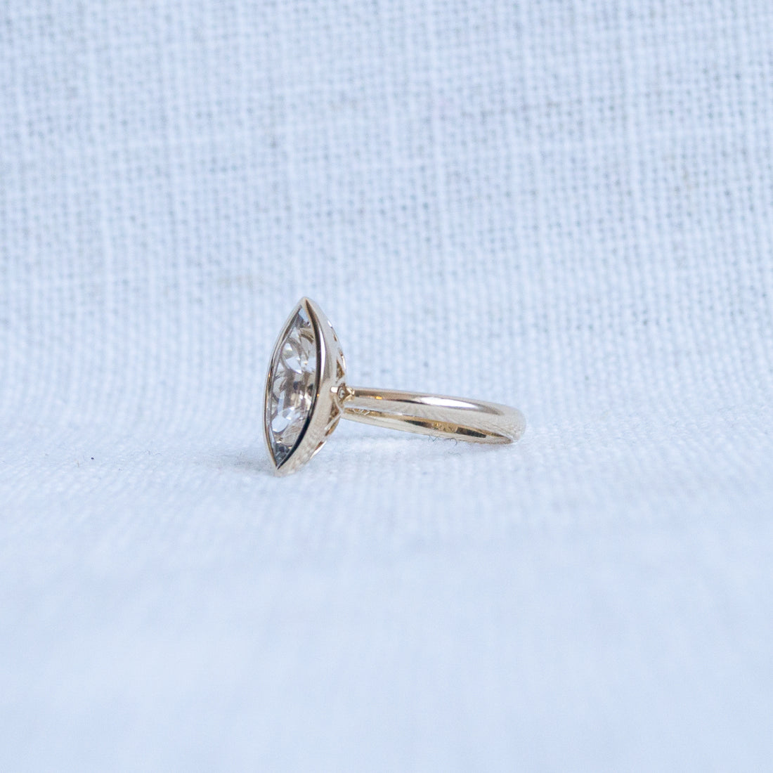 Limited Edition Yellow Gold Marquise Cut Killiecrankie Cocktail Ring