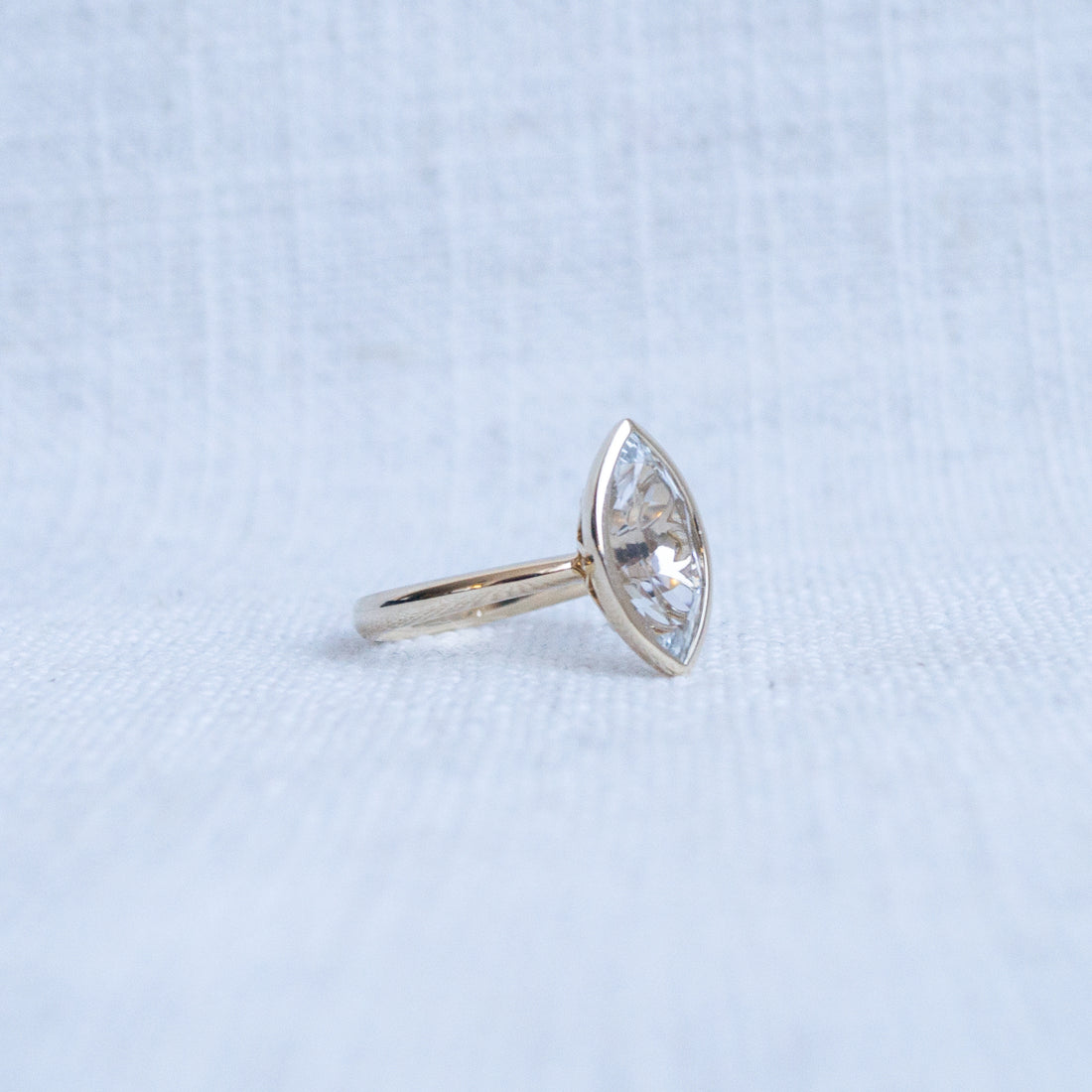 Limited Edition Yellow Gold Marquise Cut Killiecrankie Cocktail Ring