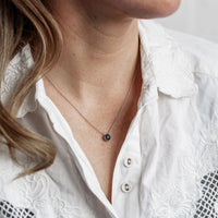 Tasmanian Black Spinel Pendant & Chain