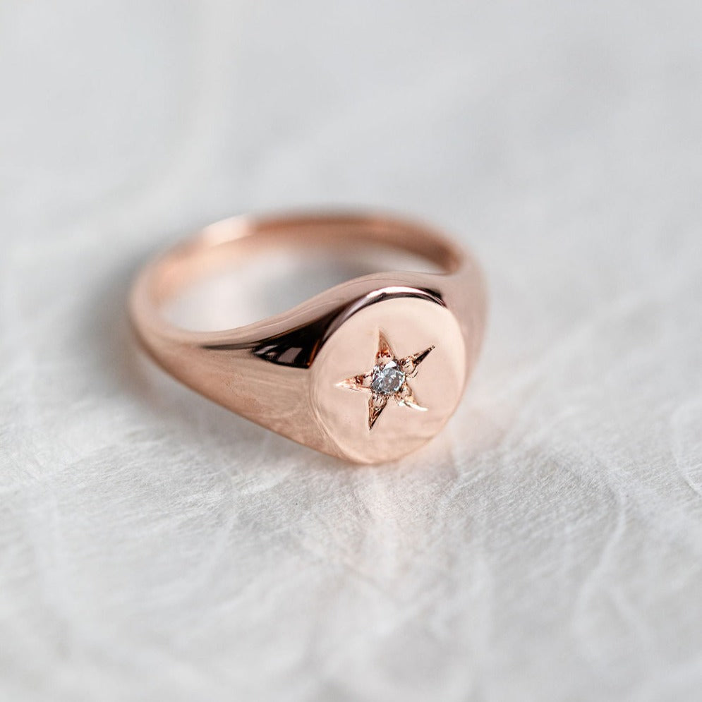 Southern Stars Signet Ring - Diamond