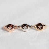 Southern Stars Signet Ring - Diamond