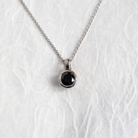 Tasmanian Black Spinel Drop Pendant
