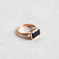 Black Spinel & Diamond Ring (Limited Edition)