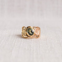 Nothofagus Limited Edition 18K Yellow & Rose Gold Green Tourmaline Ring