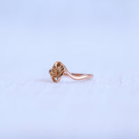 18K Rose Gold Small Tasmanian Sapphire Nothofagus Ring