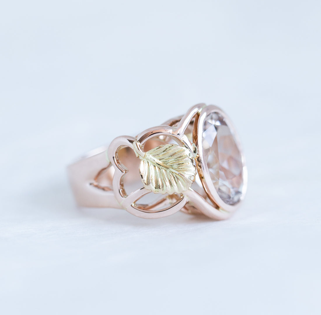 Rose and Yellow Gold Nothofagus & Killiecrankie Cocktail Ring (Limited Edition)