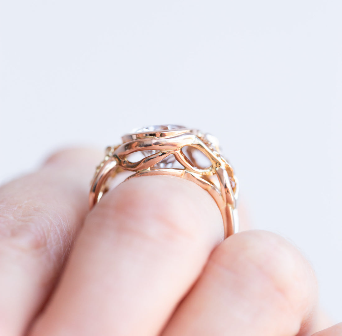 Rose and Yellow Gold Nothofagus & Killiecrankie Cocktail Ring (Limited Edition)