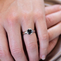 Tasmanian Black Spinel Stella Ring