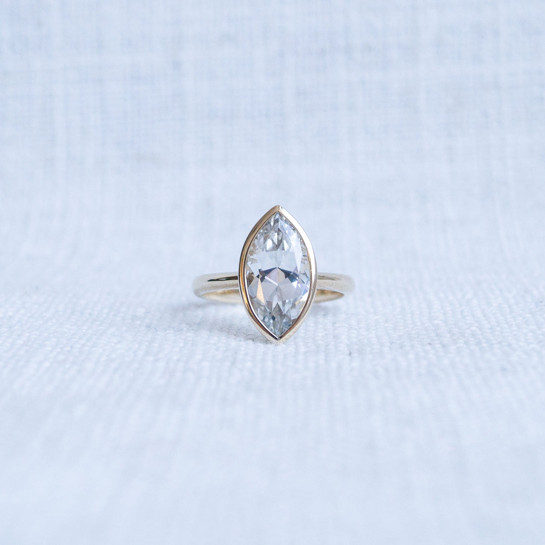 Limited Edition Yellow Gold Marquise Cut Killiecrankie Cocktail Ring