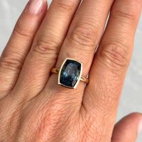 Limited Edition London Blue Cushion Cut Ring