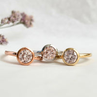 Limited Edition Stella Ring in Rose Gold with Pink Diamond