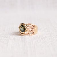 Nothofagus Limited Edition 18K Yellow & Rose Gold Green Tourmaline Ring