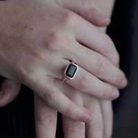 Black Spinel & Diamond Ring (Limited Edition)