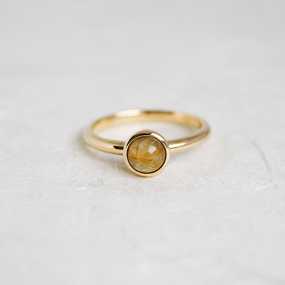 Rutile Quartz Ring