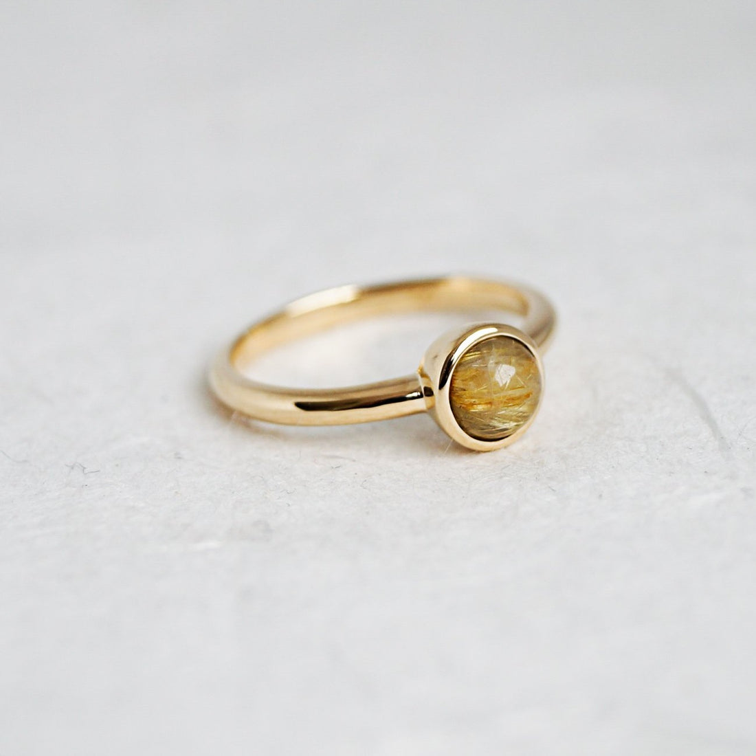 Rutile Quartz Ring