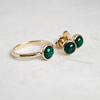 Malachite Studs - Limited Edition