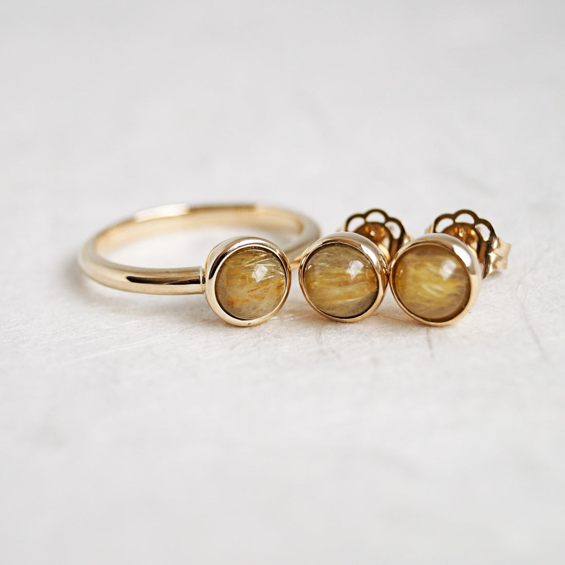 Rutile Quartz Ring