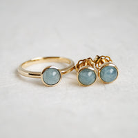 Aquamarine Studs