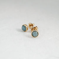 Aquamarine Studs