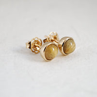 Rutile Quartz Studs