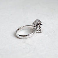 White Gold Cushion Cut Cocktail Ring (Limited Edition)