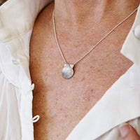 Scallop Shell Pendant & Chain