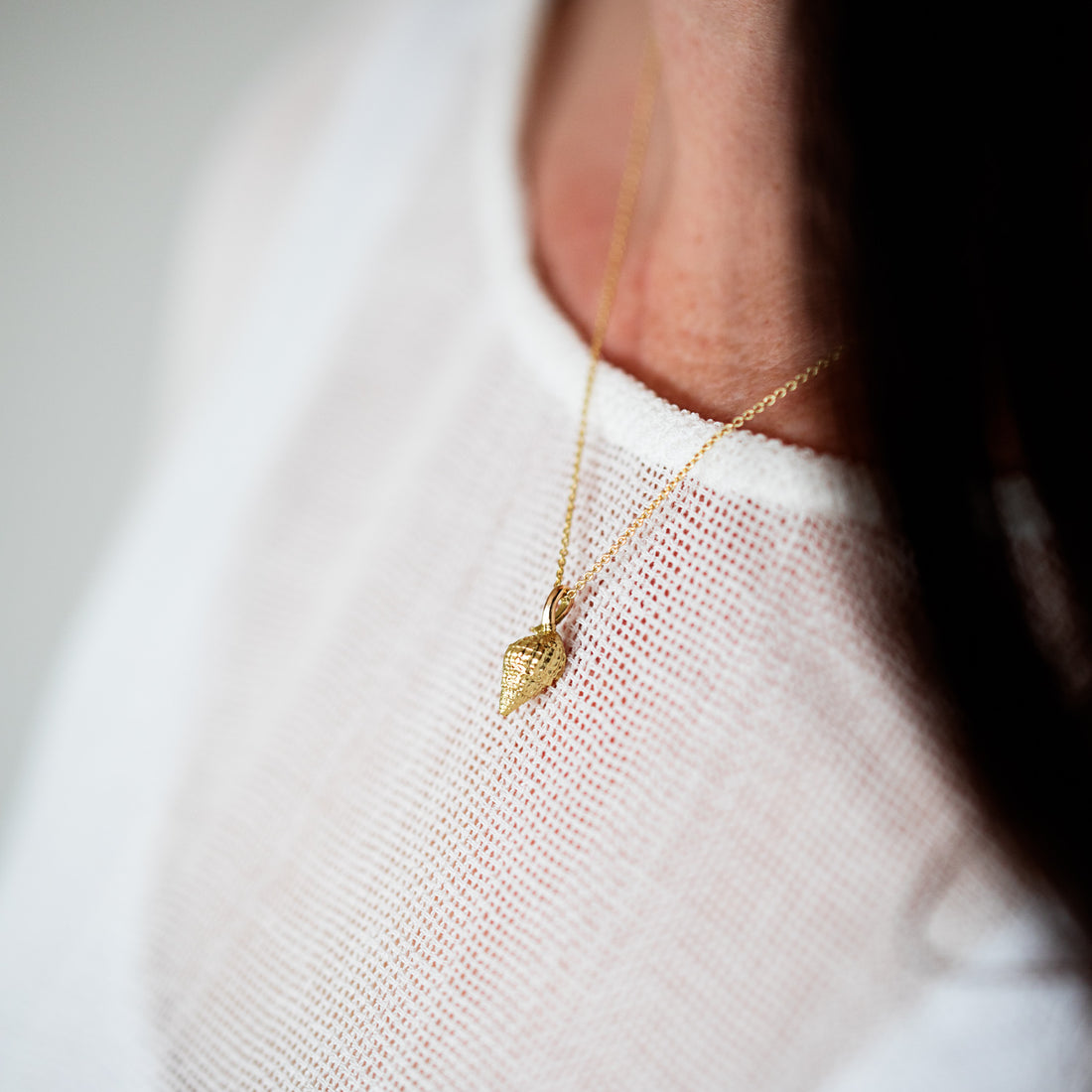 Spiral Seashell Pendant