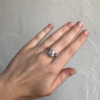 White Gold Cushion Cut Cocktail Ring (Limited Edition)
