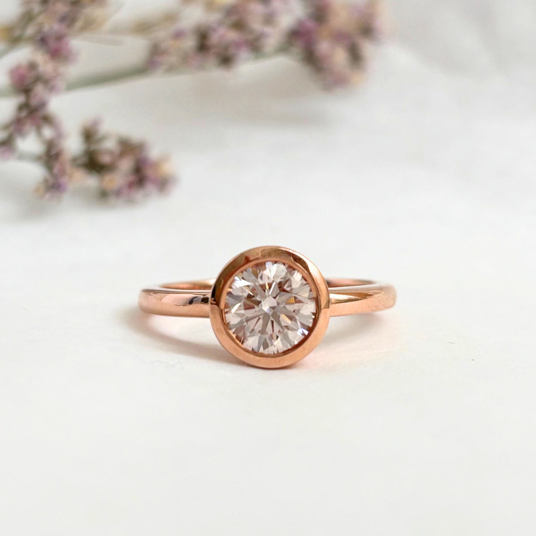 Limited Edition Stella Ring in Rose Gold with Pink Diamond