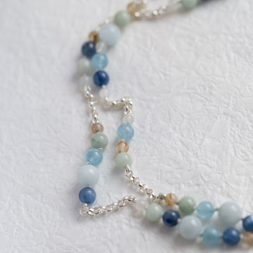 "Hinsby" Beaded Gemstone Necklace