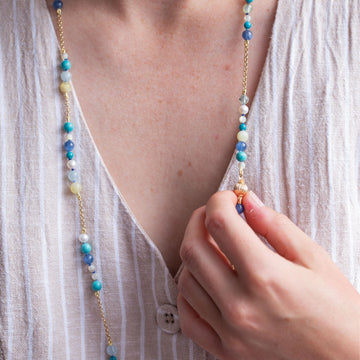 "Whitsunday" Beaded Gemstone Necklace