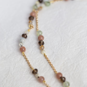 "Bohemia" Beaded Gemstone Necklace