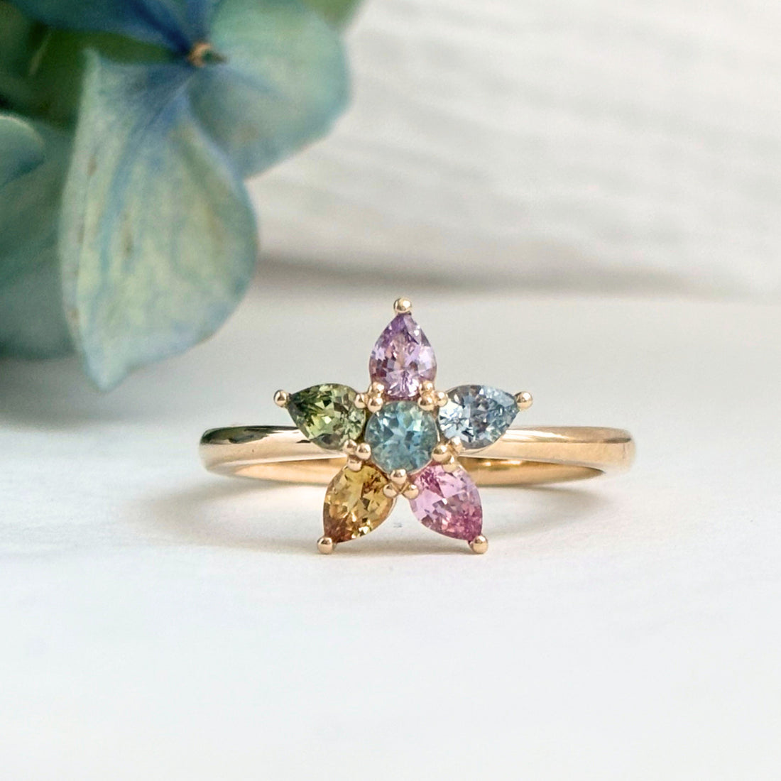 Limited Edition "Daisy" - Coloured Sapphire Ring