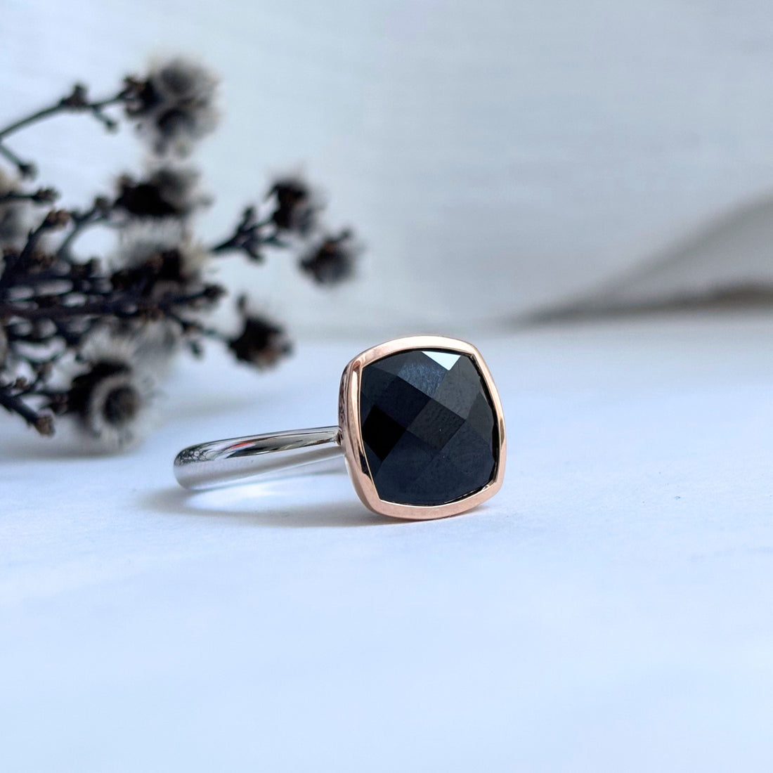Tasmanian Black Spinel Ring