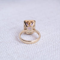 "Lavender Spritz" Emerald Cut Ametrine 9K Yellow Gold Cocktail Ring (Limited Edition)