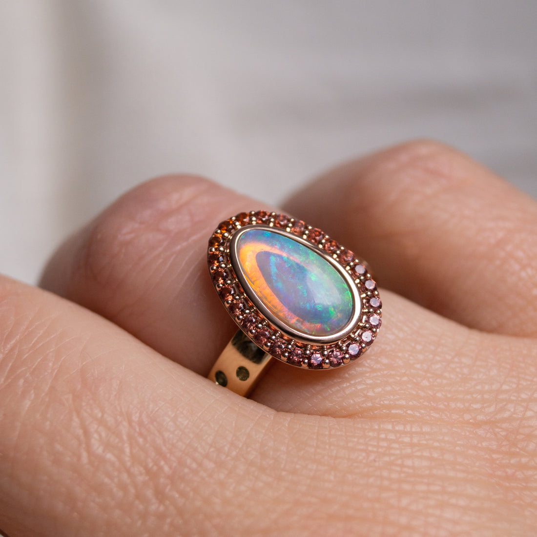 "Phoenix" Limited Edition Australian Opal Cocktail Ring