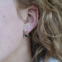 Limited Edition Tasmanian Black Spinel and Diamond Earrings