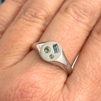 Limited Edition "Aura" Tasmanian Sapphire Signet Ring