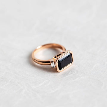 Black Spinel & Diamond Ring (Limited Edition)