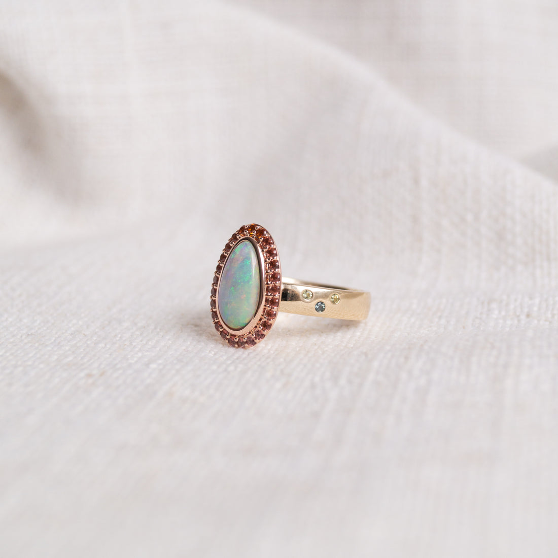 "Phoenix" Limited Edition Australian Opal Cocktail Ring