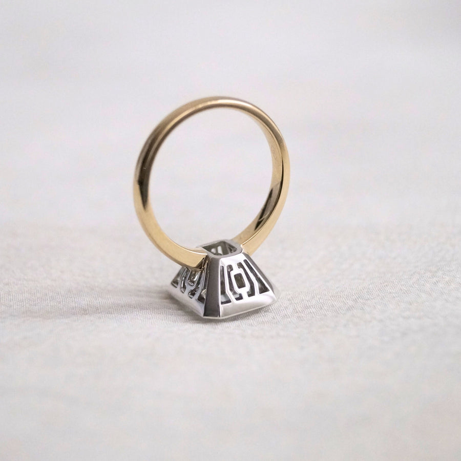 Limited Edition "Ice Blue" Radiant Cut Cocktail Ring